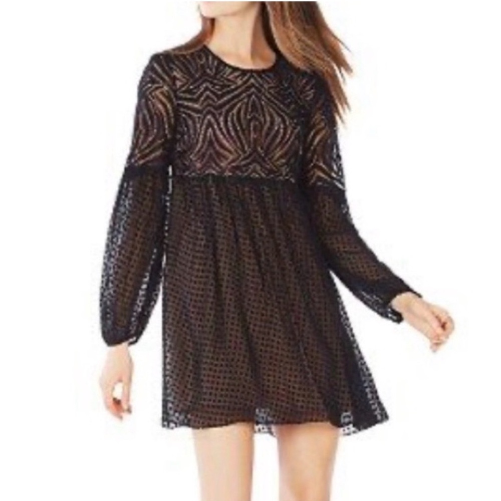 Beautiful Black Lace Dress BCBGMaxAzria XXS